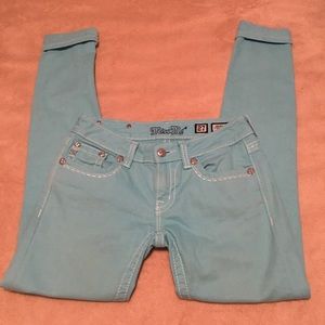 Miss Me Aqua Skinny Jeans